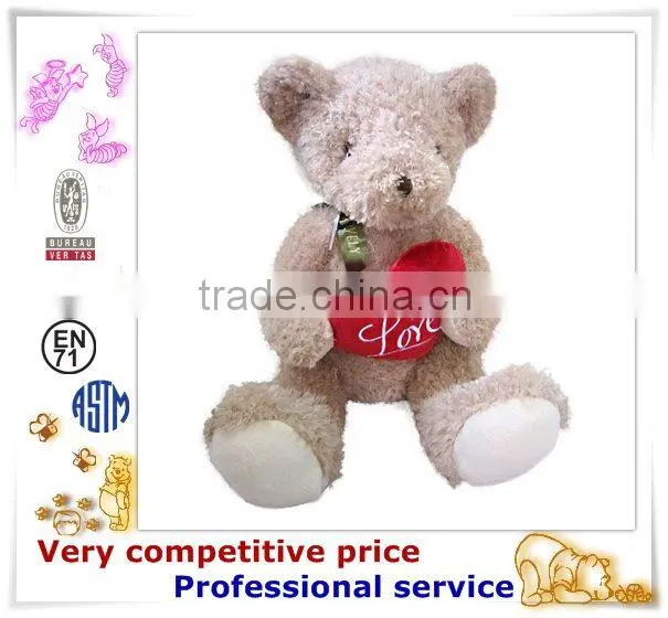 OEM Stuffed Toy,Custom Plush Toys, heart to heart bear sale