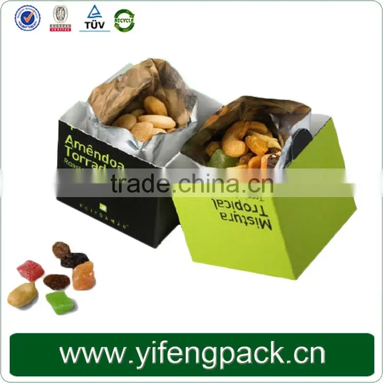Small white vegetables fruit cardboard packaging box