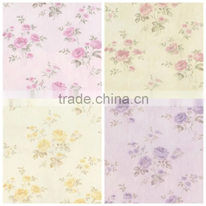 decorative pvc wallpaper for bedroom use