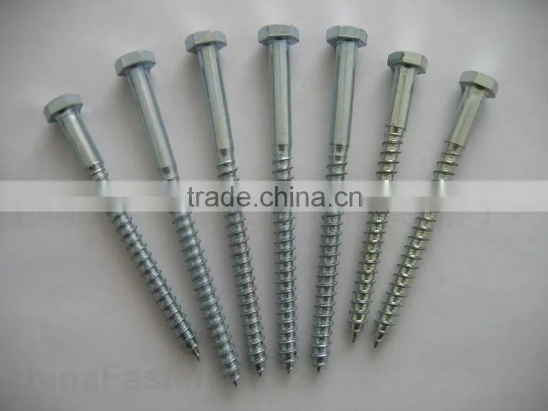 High quality Zinc plated screw wood