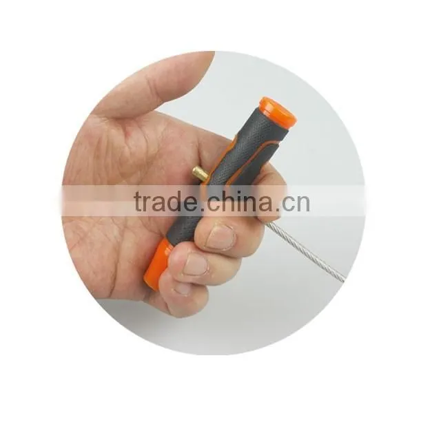 pull-thru cleaning kit without screw drivers, flexible gun cleaning kit with polybag packed, gun cleaning kit