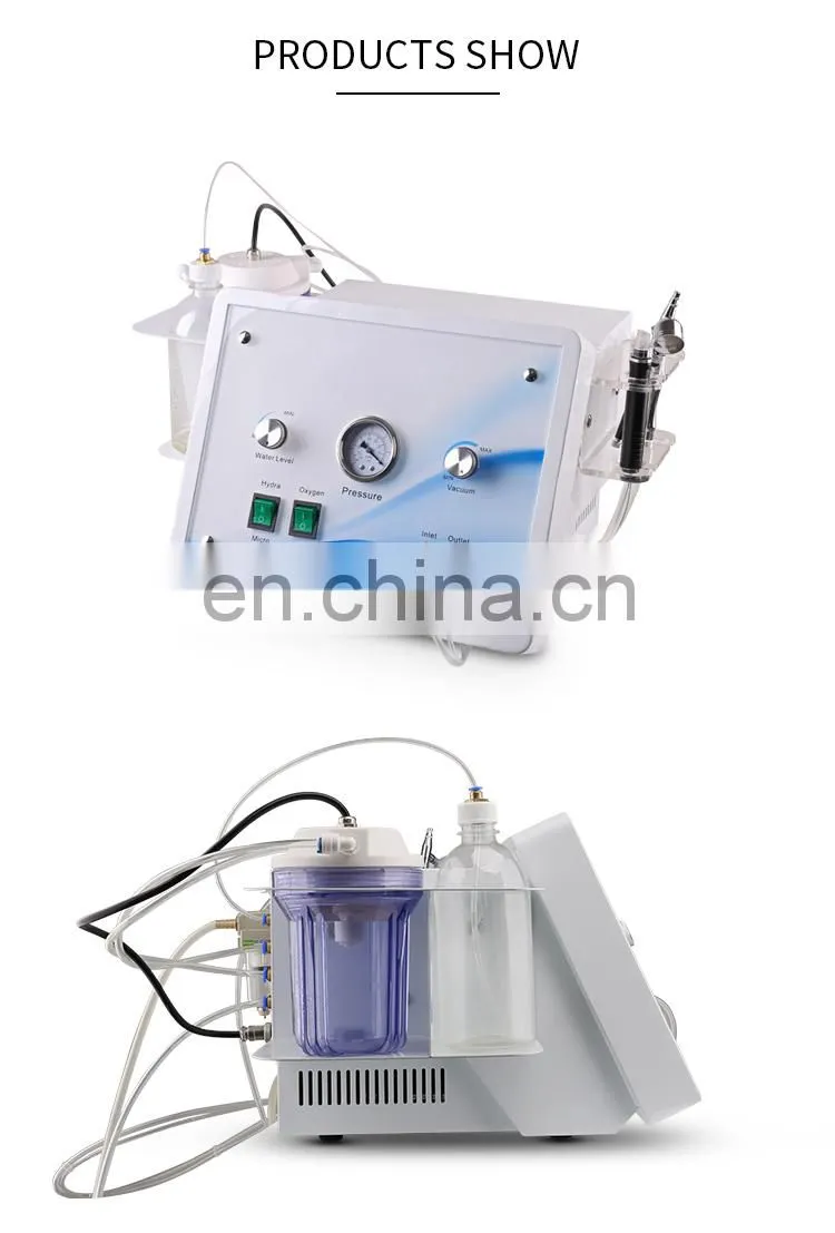 3 In1 Diamond Microdermabrasion Hydra Beauty Machine Facial Peeling Suction Oxygen Jet Skin Rejuvenation Dermabrasion Instrument