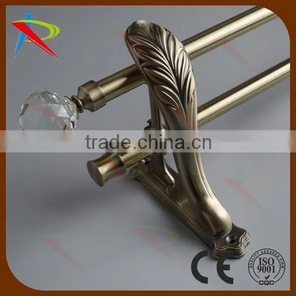 Export and wholesale good quality crystal curtain finials/curtain rod finials