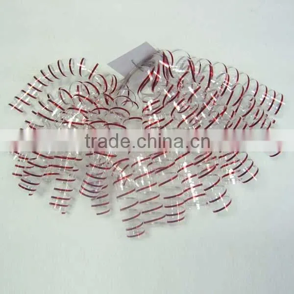 Solid Gross Printed Transparent Multi-colors Poly Curly Bows/Poly Ribbon Gift Wrapping Bows/Decoration Ribbons