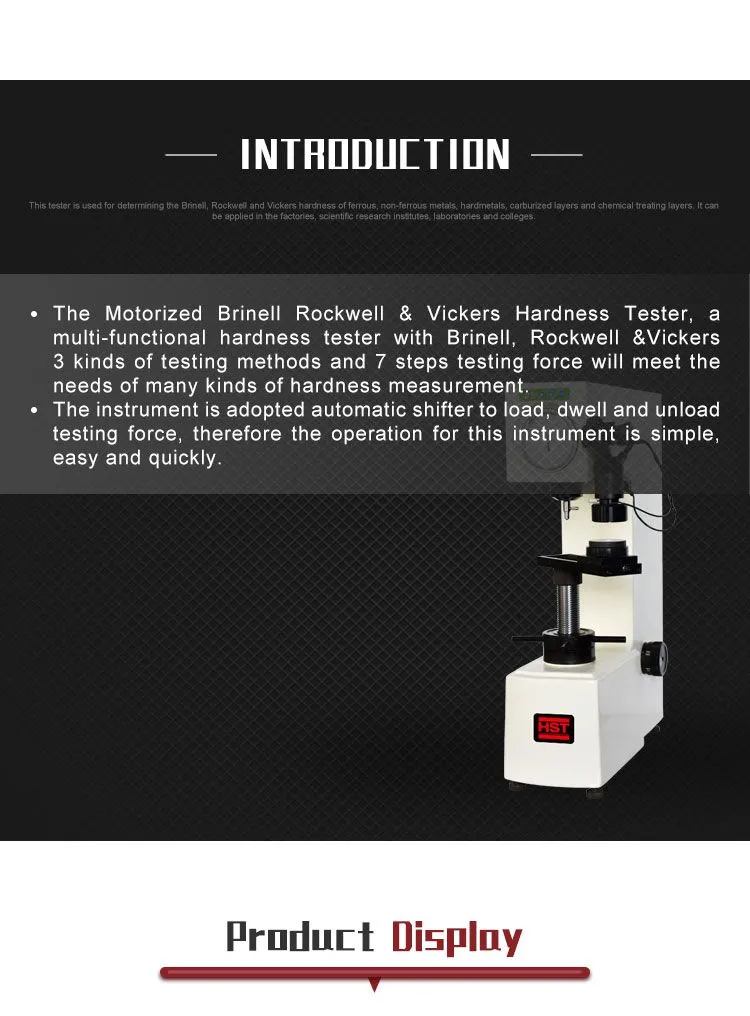 HST the Latest Metal Hardness Testing Machine Durometer Automatic (Micro) Vickers Hardness Tester