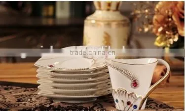 Moroccan Fine Porcelain Coffee Set Tea Set