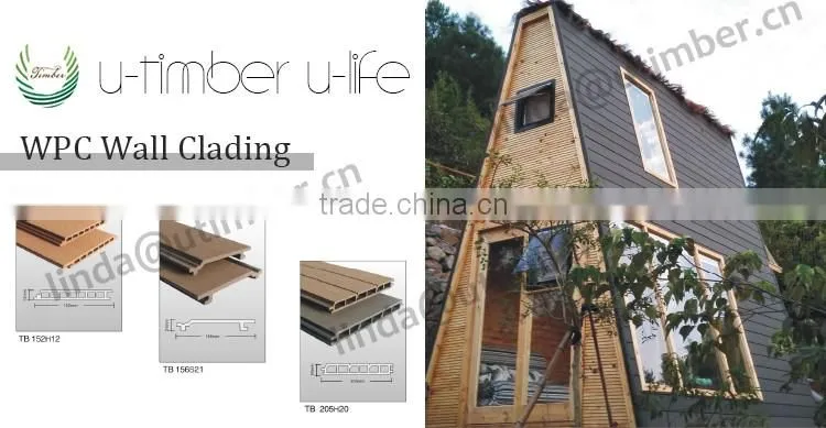 Outdoor wpc exterior decking wall panel board