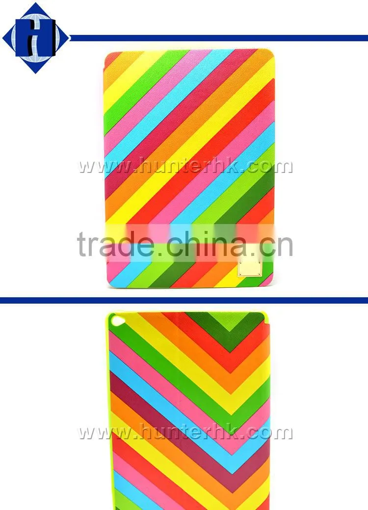 Girlie Printed Rainbow Tablet Case For iPad Pro