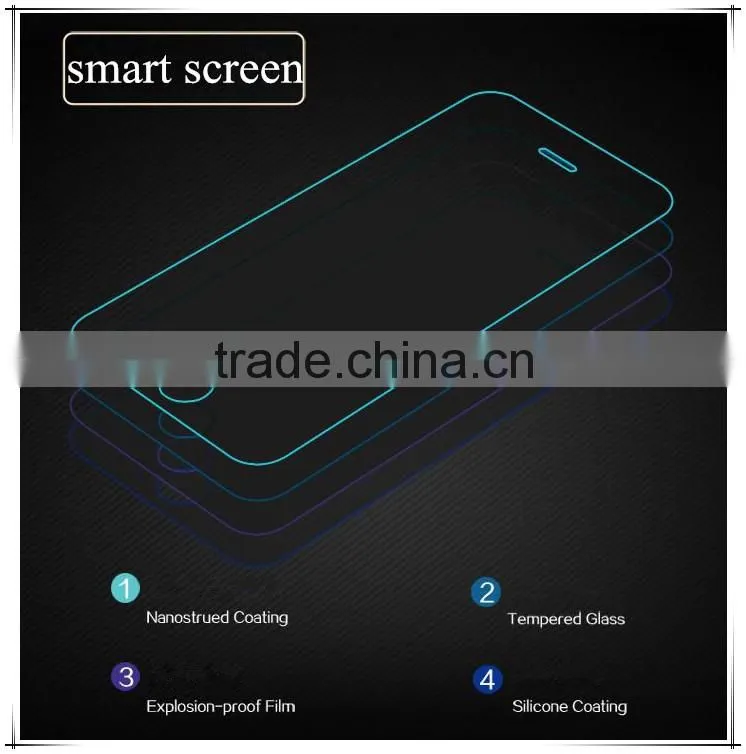 New products 2016 smart tempered glass screen protector cases for iphone 6 and 6s