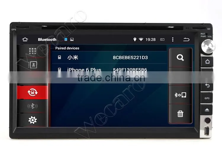 Wecaro WC-2U6005 android 4.4.4 2 din 6.95" car dvd player for universal car stereo with gps bluetooth radio wifi 3g playstore