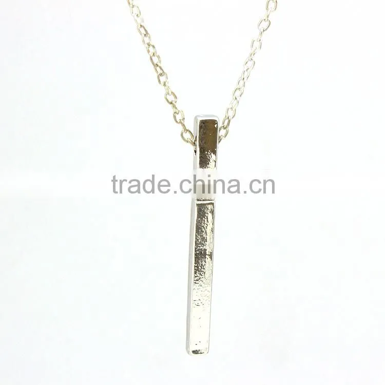 Wholesale Jewelry Silver Alloy Men Women Cross Necklace