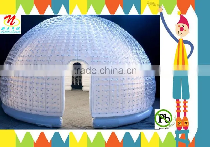 Portable planetarium inflatable dome tent in green