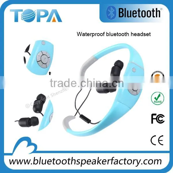 Wholesales sport bluetooth waterproof headset microphone