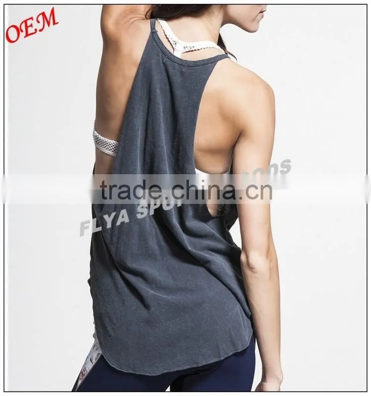 2016 Hot selling yoga wear tank top for women gym tank top sexy tops womens singlets, girls gym stringer singlets