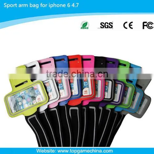 47*15.5cm Neoprene mobile phone arm bag for iPhone 6