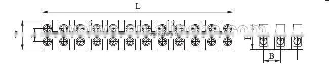 12ways Plastic Terminal Block
