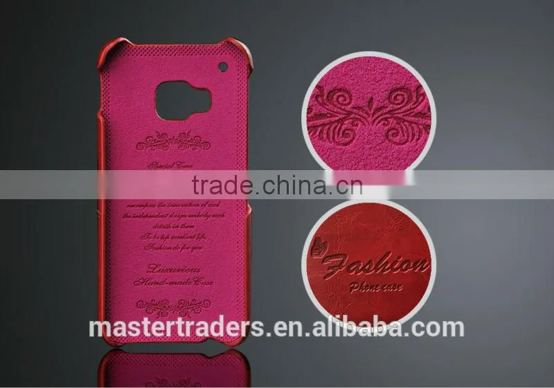 Original Fashion Wax Grain PU Leather Back Cover Case With Card Slot For HTC One M9 MT-3556