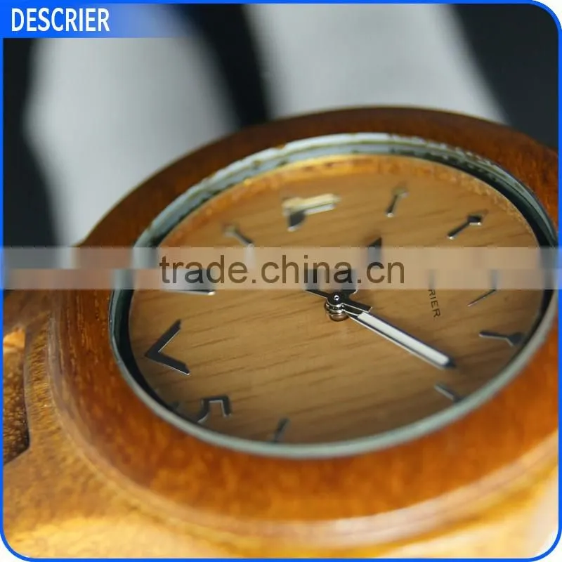 2016 new Bamboo Wooden Watch with Japan movement custom dial wood watch