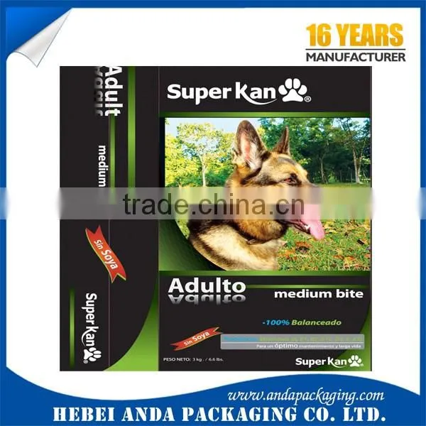 Dog treats plastic packaging