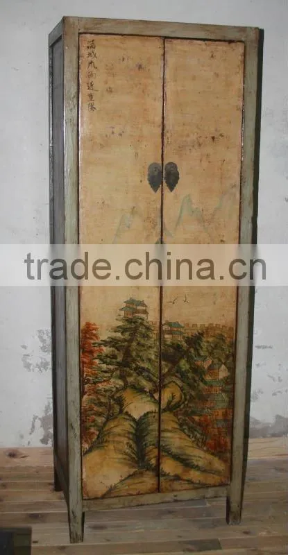 Chinese antique painting cabinet