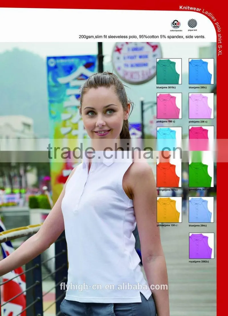 Ladies high quality fashion stone printed Tank tops