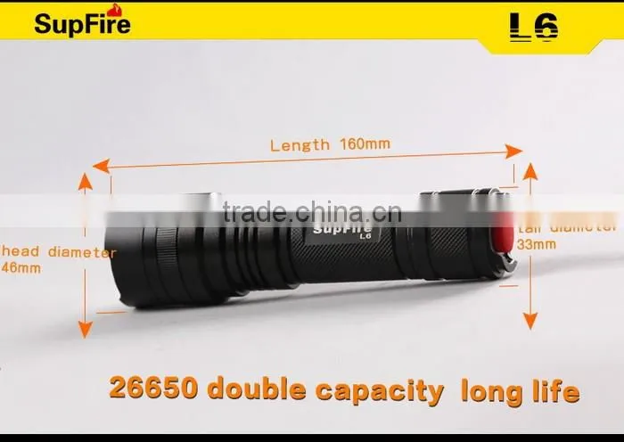 Long range rechargeable LED Flashlight
