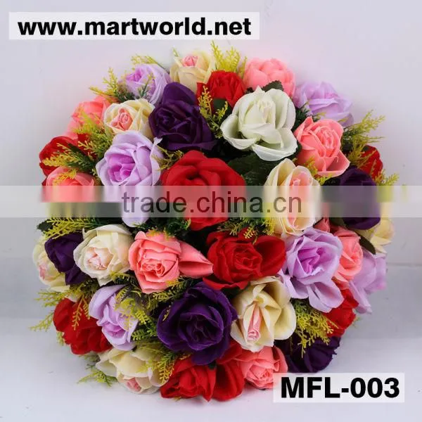 artificial rose flower wedding decoration wedding flower wedding home party decoration(MFL-003)