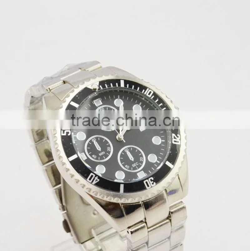 Classic mans business wrist watch calendar quartz watches men