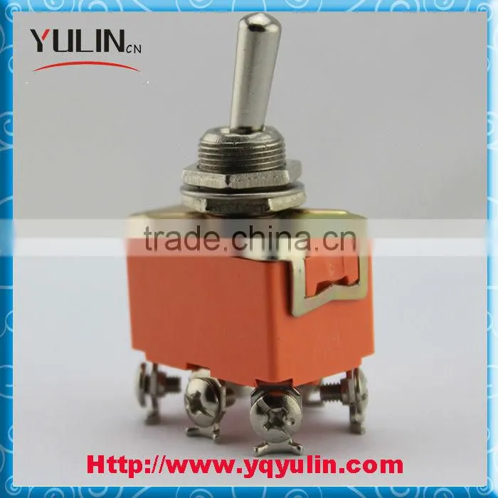 High Quality Mini Red Base 10Amp ON ON Wall Toggle Switch