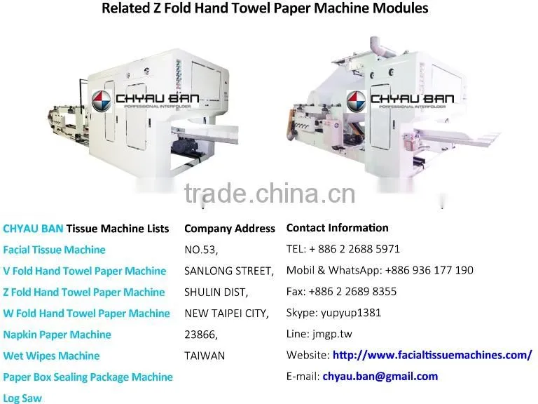 High Speed Z Fold Dispener Hand Towel Folder Machine