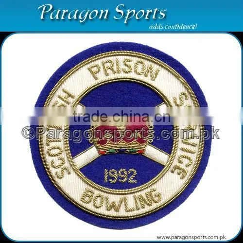 Handmade Bullion Wire & thread blazer badge