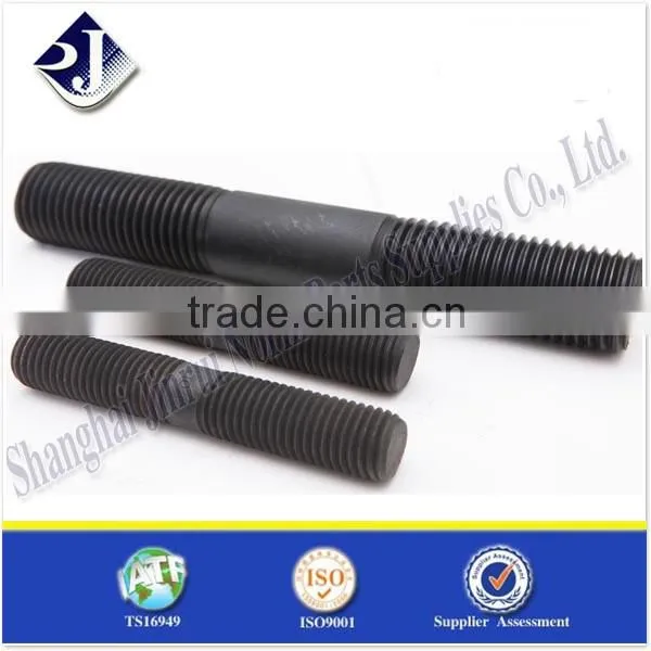 China supplier carbon steel double head thread stud bolt