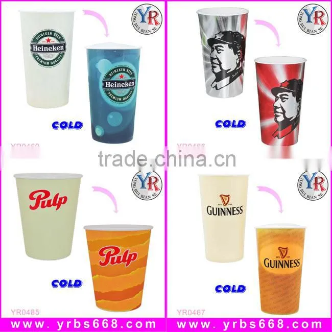18 years factory sales customized souvenir gift orca coating magic photo insulated mug