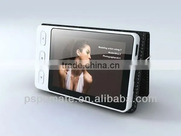 mini portable birthday gift digital photo frame with leather cover