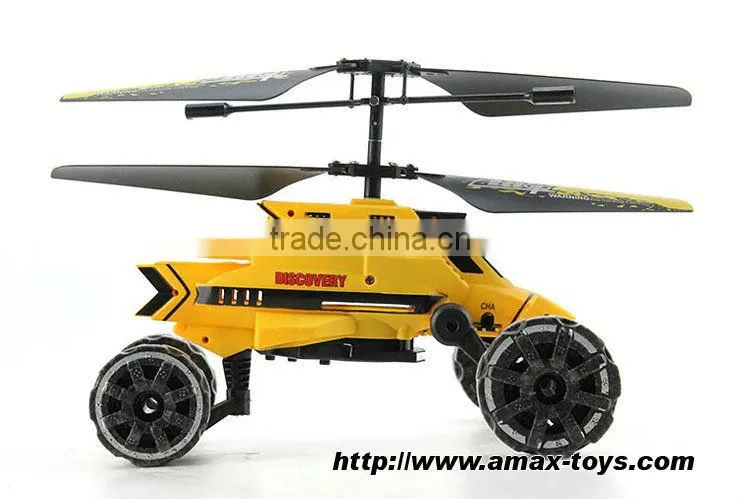 rm-277922 Aerocar 3in1 Flying/Running/Shooting 3.5CH Infrared RC Helicopter Gyro