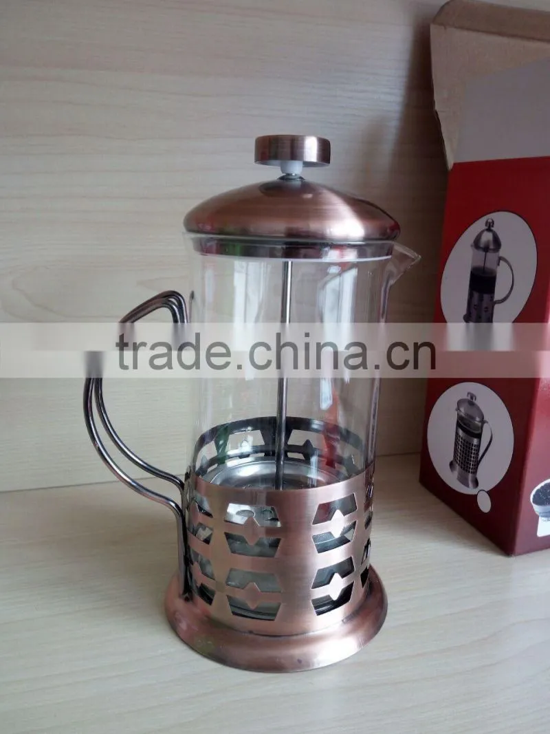 Glass Espresso Coffee Maker Coffee French Press With Stainless