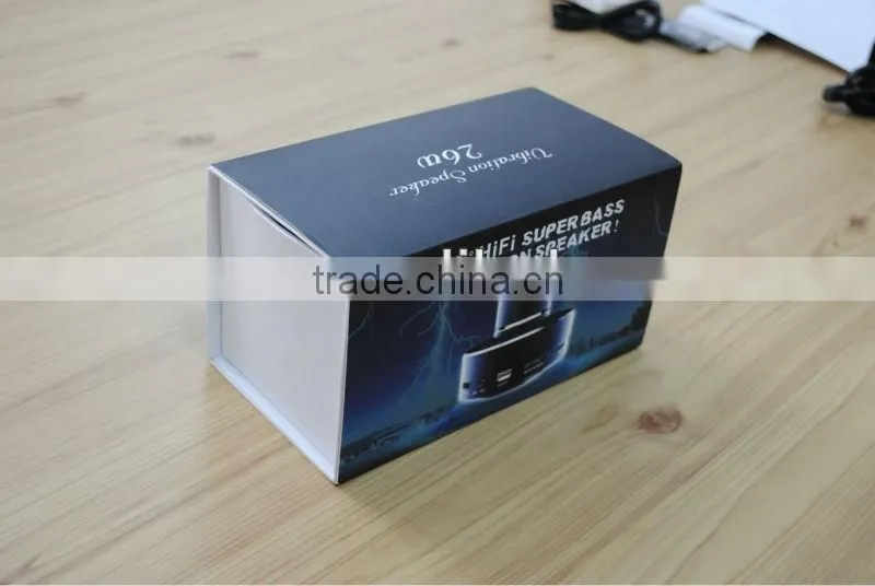 2013 New Products Adin 26w vibrating mini speaker with bluetooh function and rechargeable battery