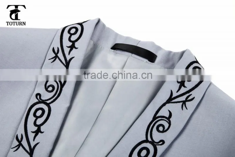 hot new products for 2016 High Quality Wholesale formal frock dress embroidery design man's suits