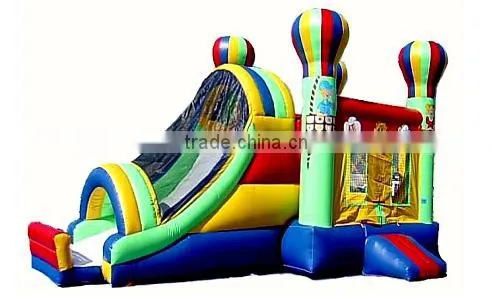 inflatable balloon slide and bouncer combo