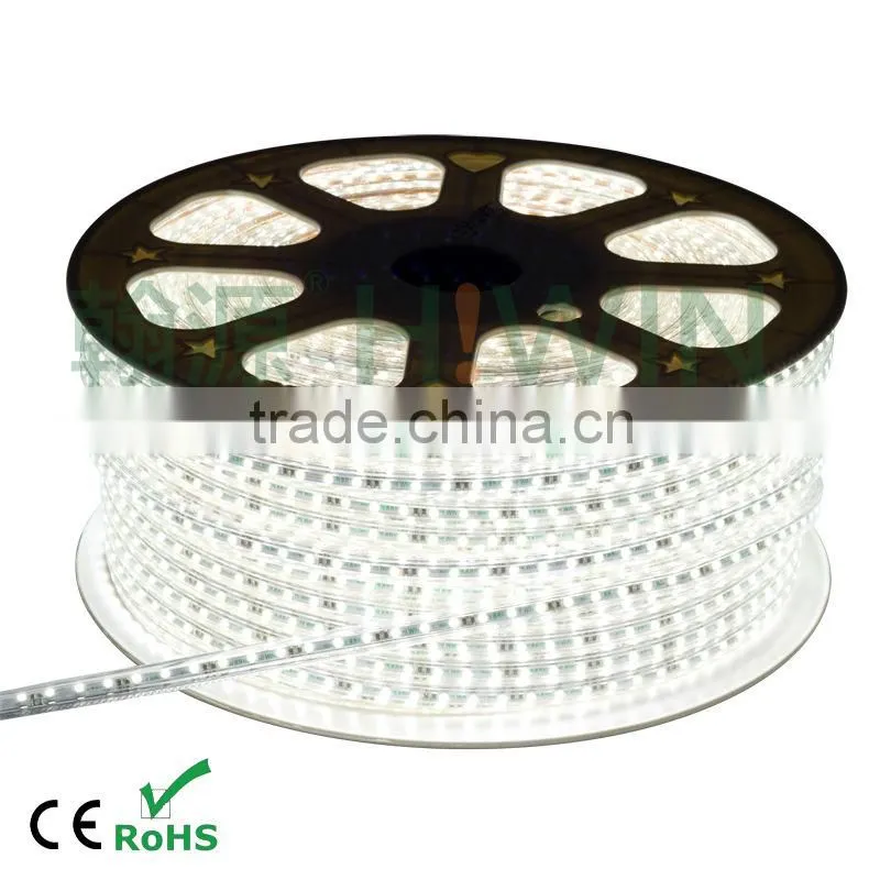 HUGEWIN upgrades 3528 90leds per meter led ropes 220v waterproof led strip