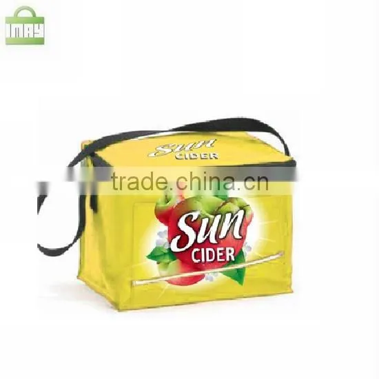 Full color printing pp woven pp non woven laminated cooler bag