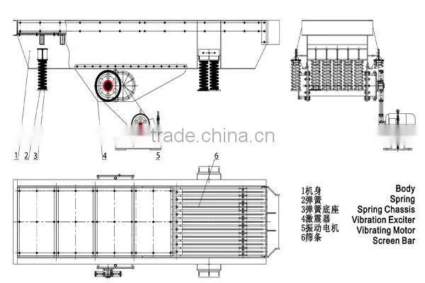 Nice craft mechanical vibrating feeder for stone