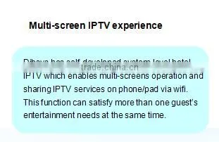 Low cost and Most Scalable Community/Enterprise/Hotel IPTV solution and system interfaces with PMS,BMS,CMS