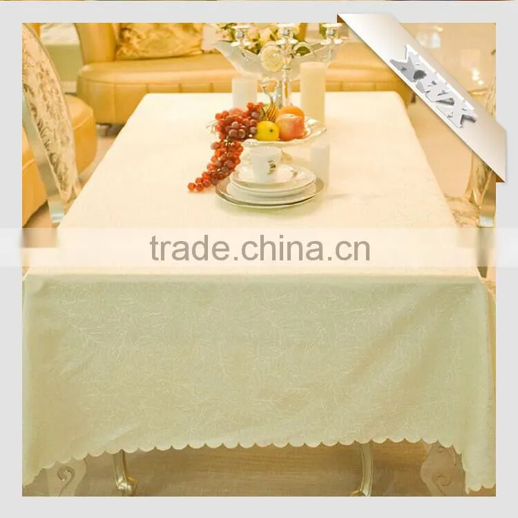 2015 Factory Wholesale and Cheap Ruffled Table Cloth Fabric