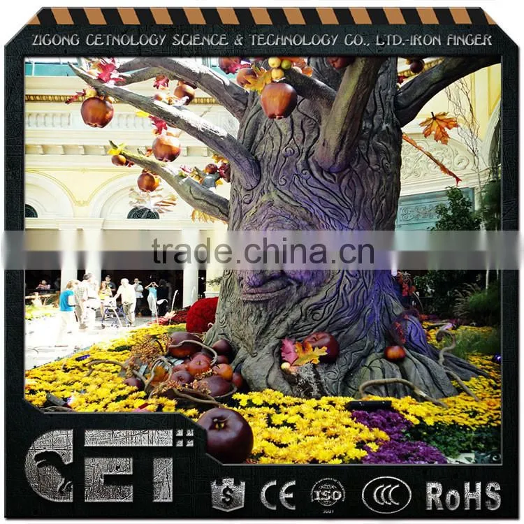 Attractive artificial animatronic talking trees
