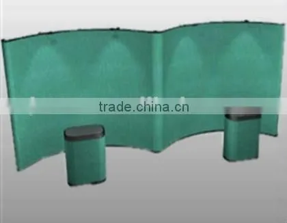pop up stand, pop up frame, aluminum display, curved pop up
