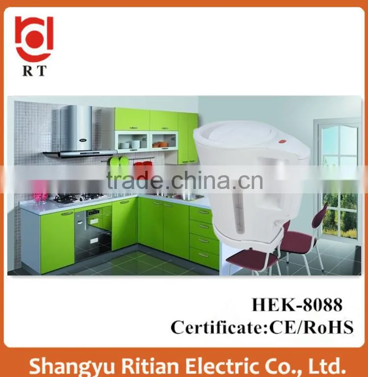 1.7L Cordless plastic electric kettle CE/ROHS/LFGB