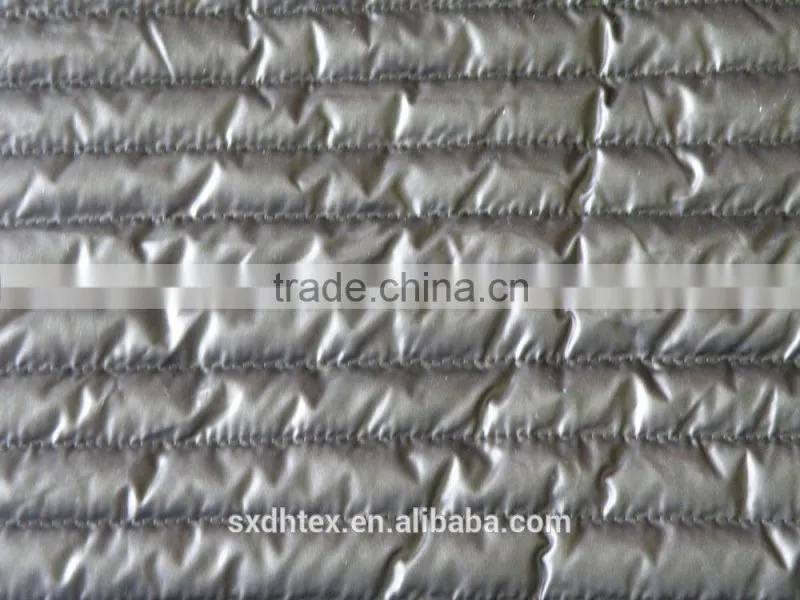 Stripe quilted fabric,quilted thermal fabric,quilted down coat fabric