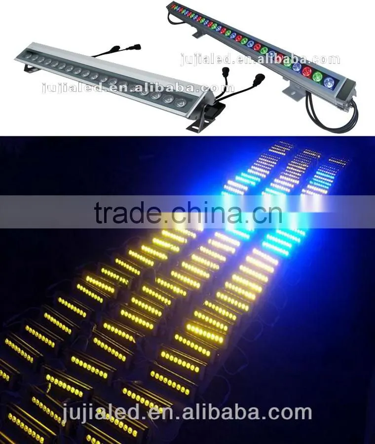 Good price!!!DMX512 RGB IP65 CE and ul listed 72*1W 72W linear led wall washer
