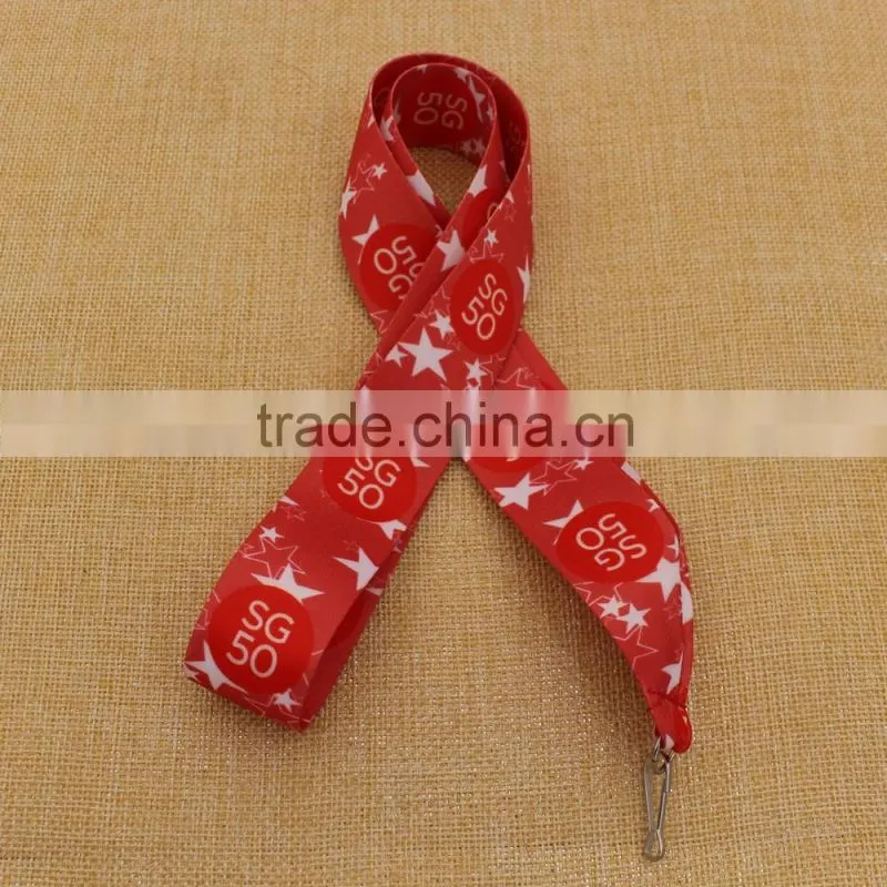 Heat transfer printed branded lanyard/ custom logo card holder lanyard for promotion